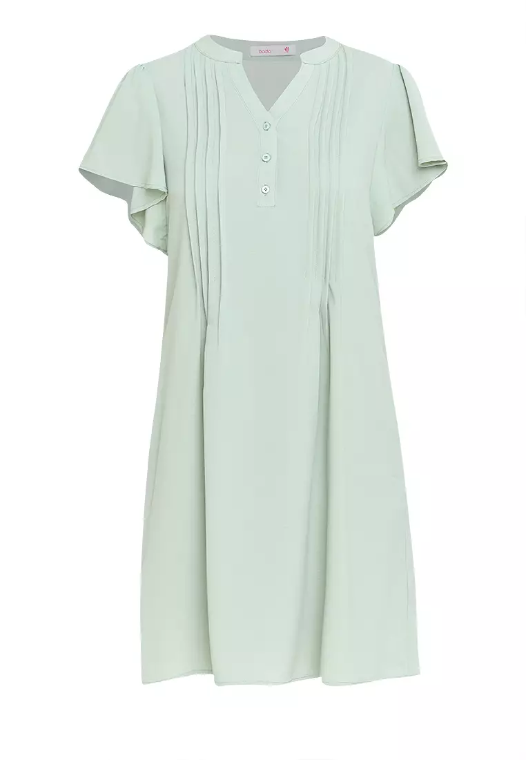 Cedrone Front Tucks Tent Dress