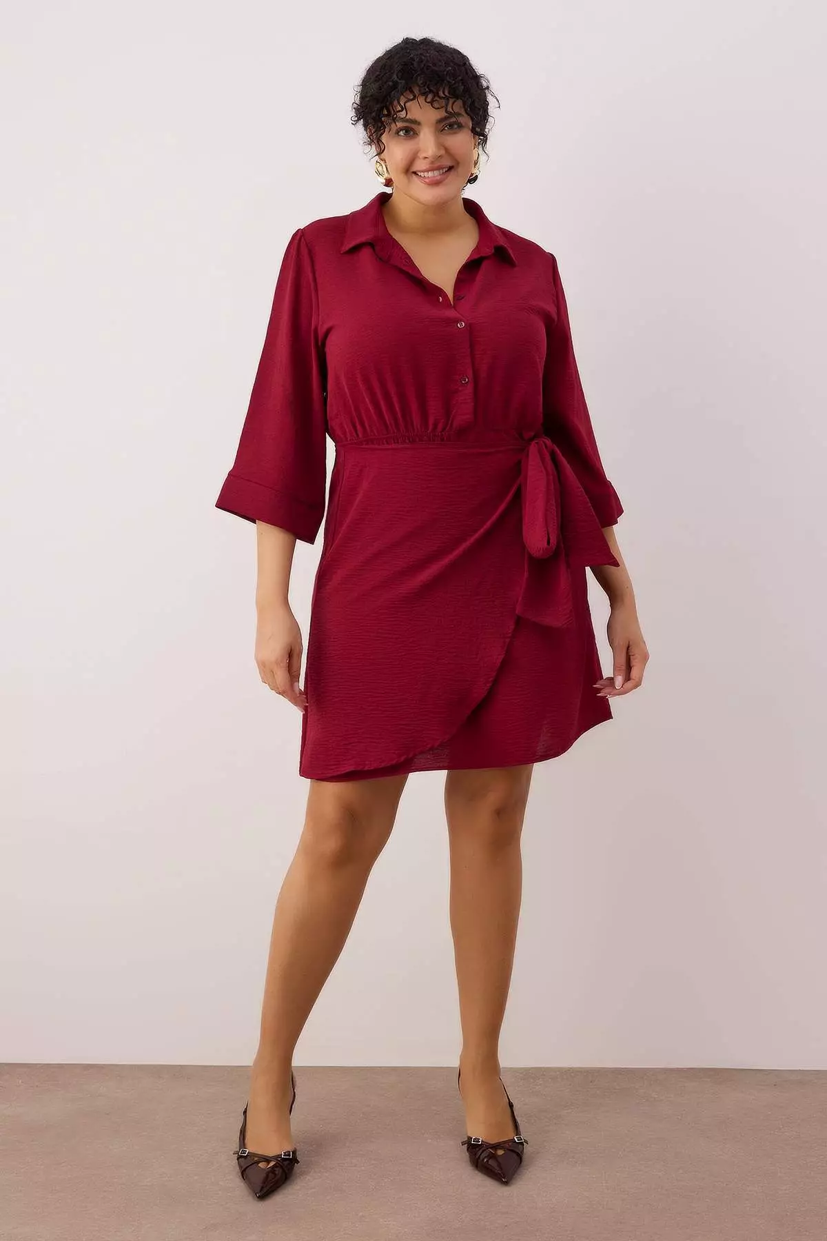 mini dress booty Plus Size Lace-Up Leather Mini Dress – FantasiaWear