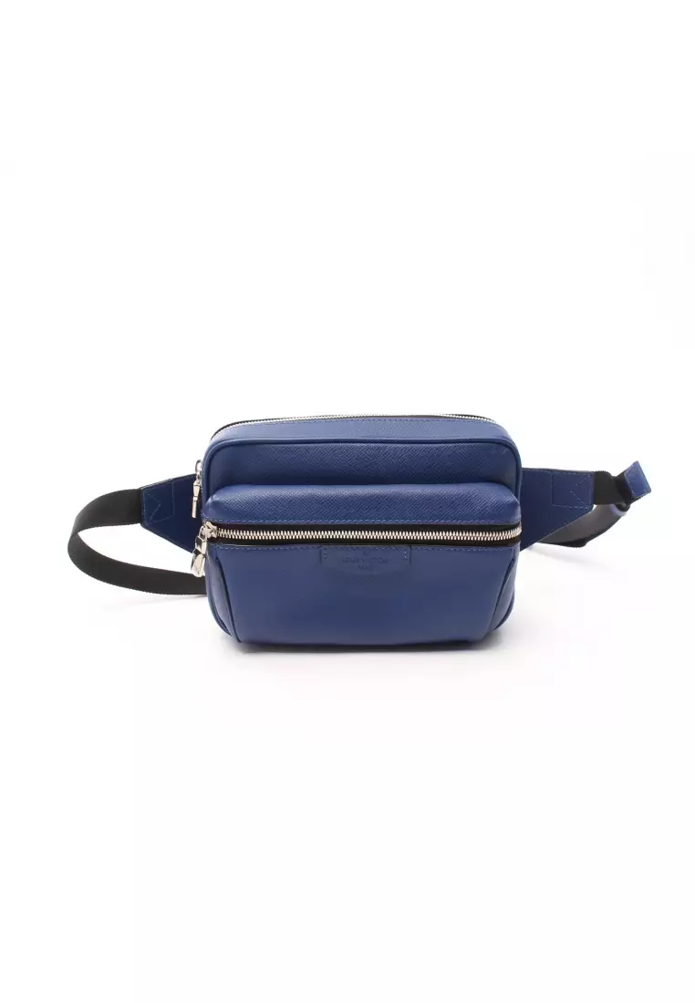 LOUIS VUITTON Tiga Bum Bag Outdoor Body Bag Cobalt Blue From Japan