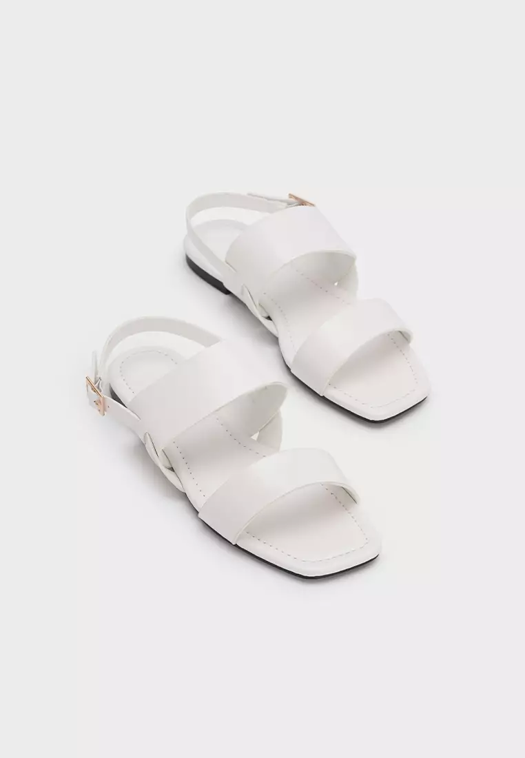 ANKLE STRAP FLAT SANDAL休闲平底凉鞋