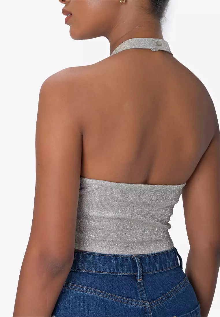 Buy JUST G Teens Sparkly Backless Top 2024 Online