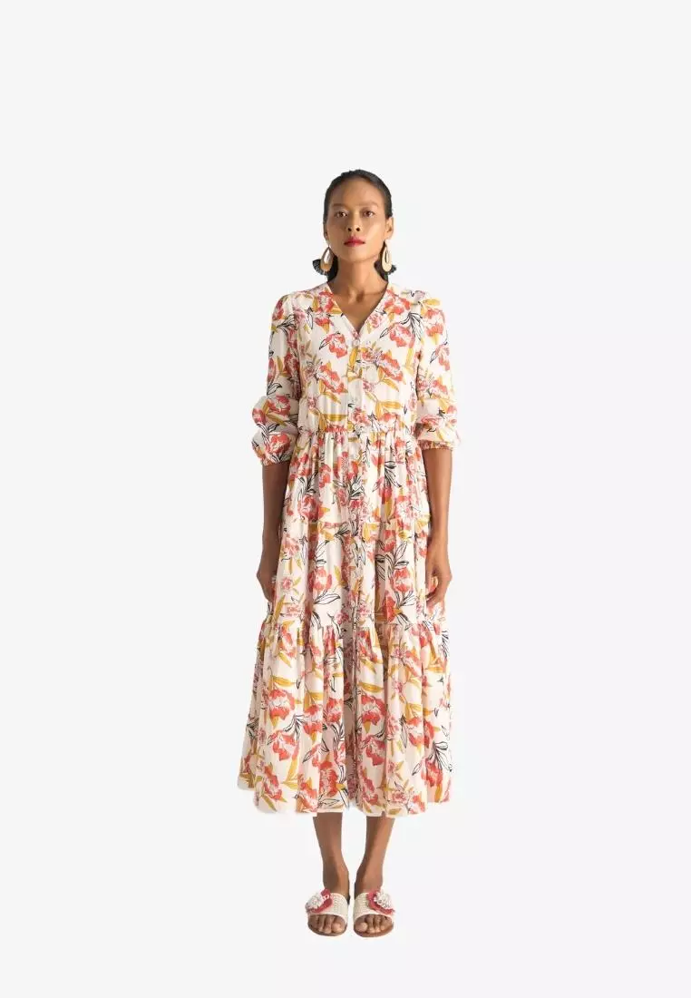 Buy F2 Fashion and Freedom New Linen New Horizon Maxi Linen Dress