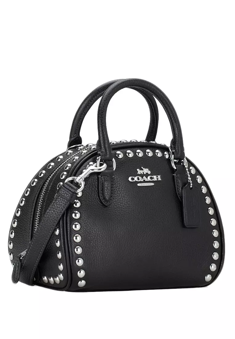 Coach marleigh satchel discount black