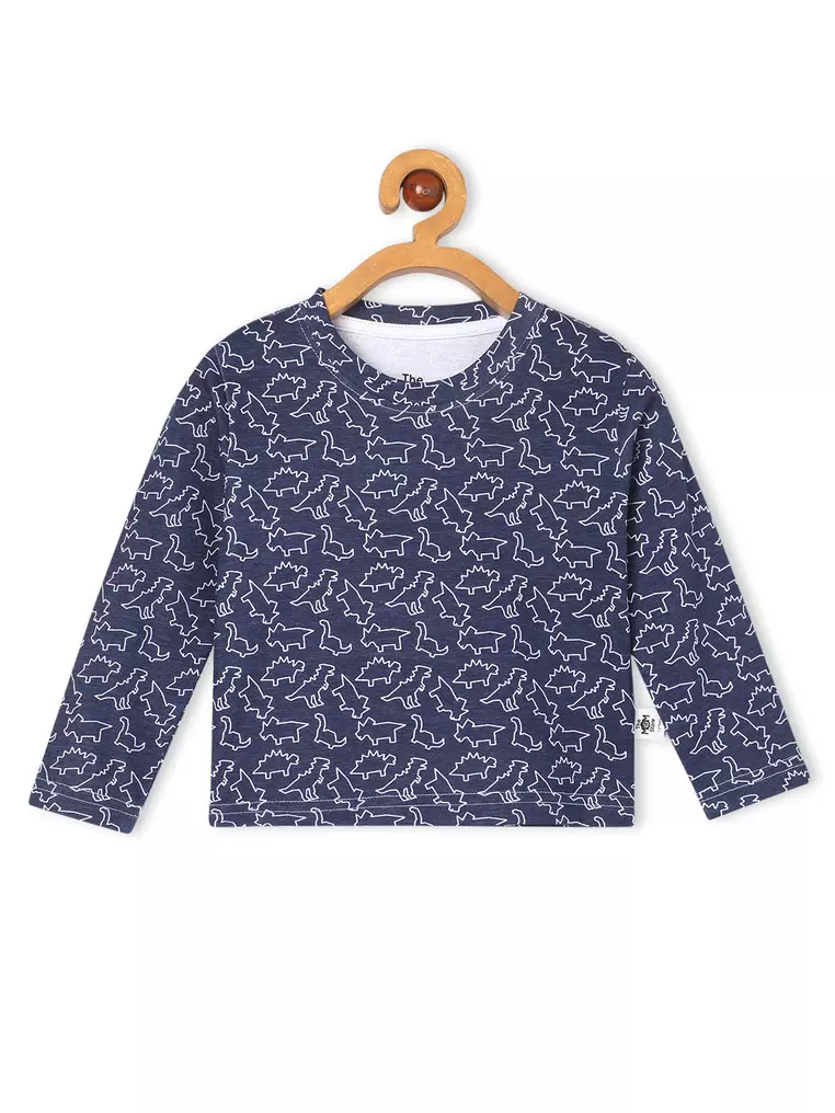 Baby and Kids Pajama Nightsuit Set- Dinos Rule