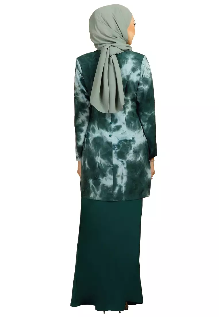 Anggun Kurung Mariam Emerald Green