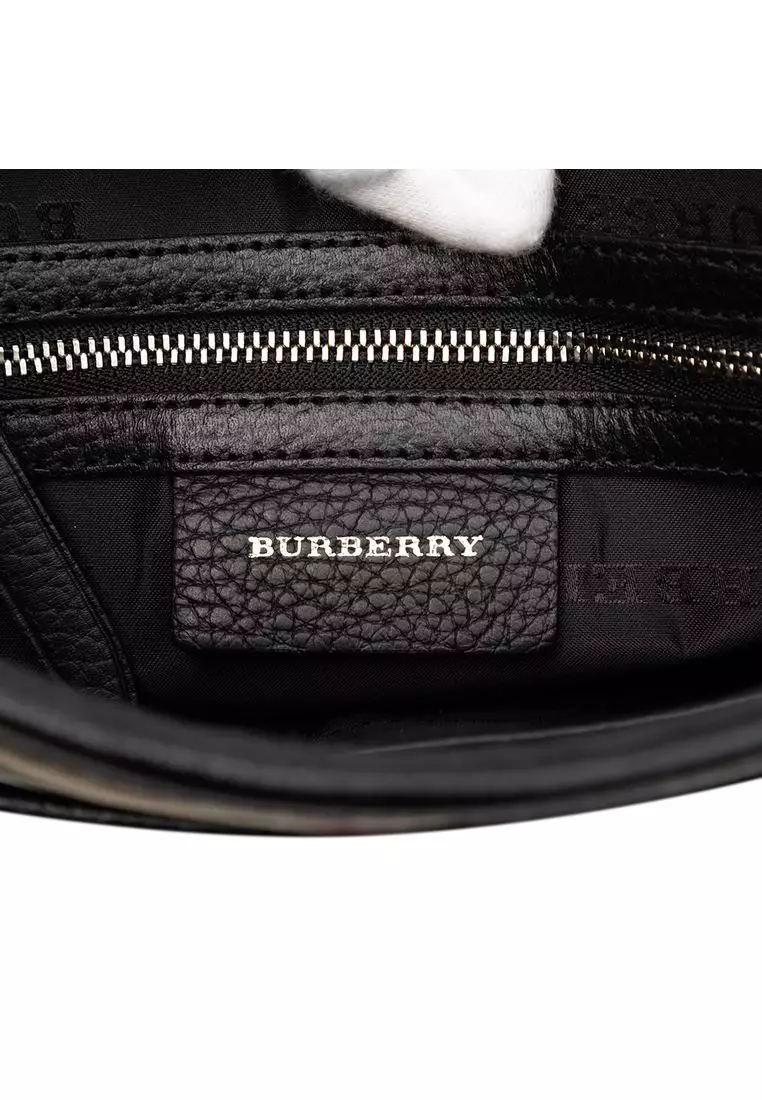 Pre-Loved Burberry Nova Check Trimmed Canvas Crossbody