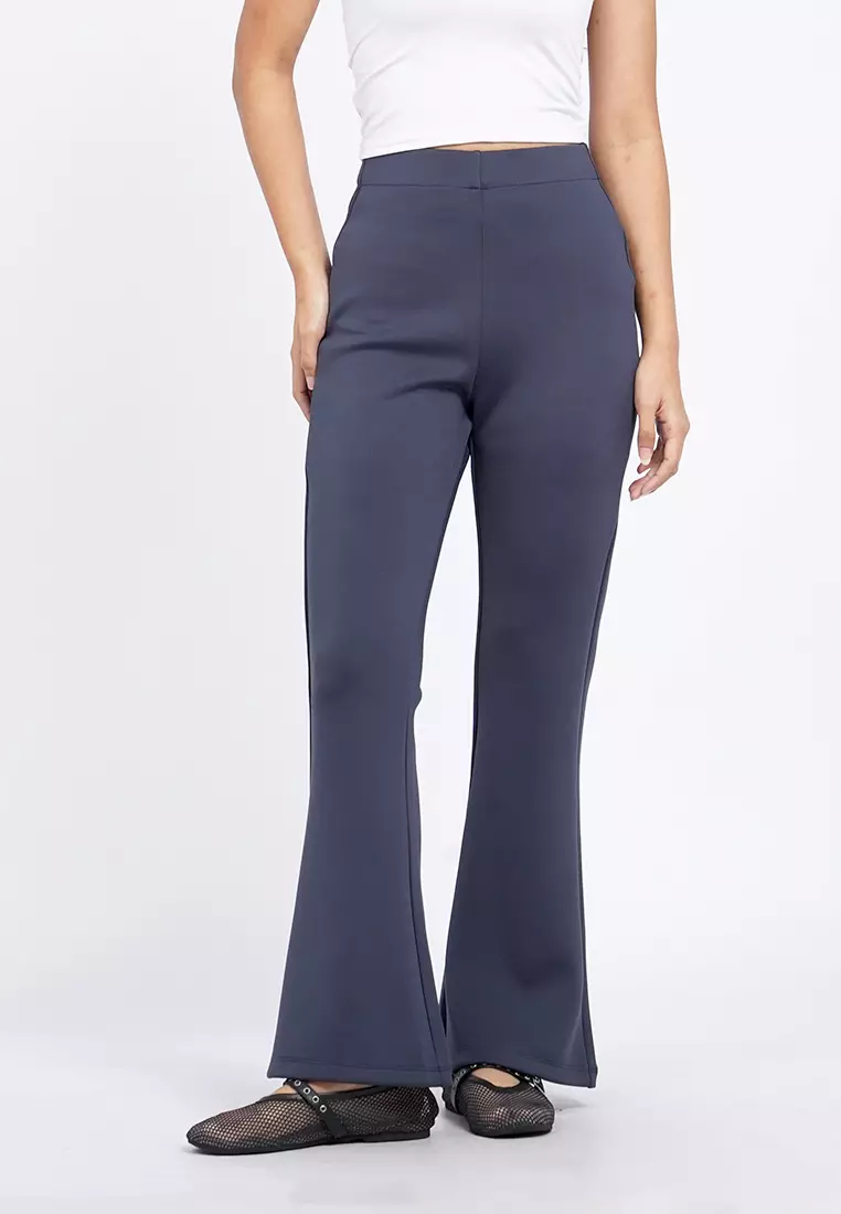 High Rise Fit & Flare Pants