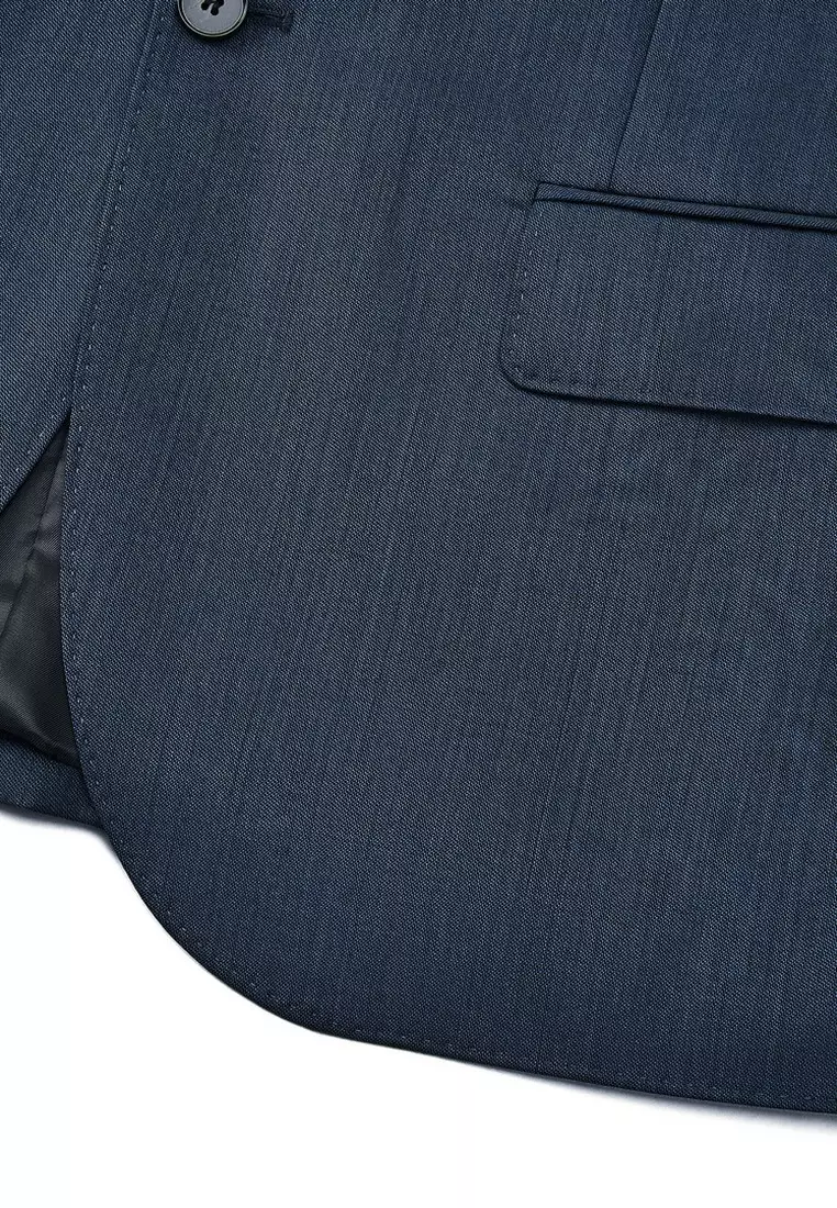 Super 160's Wool  BLAACK Suit Set