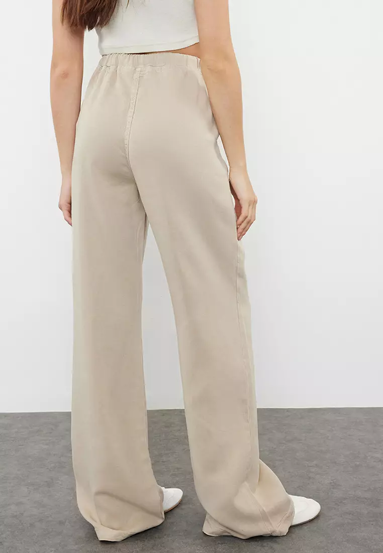 Lyocell High Waist Pants