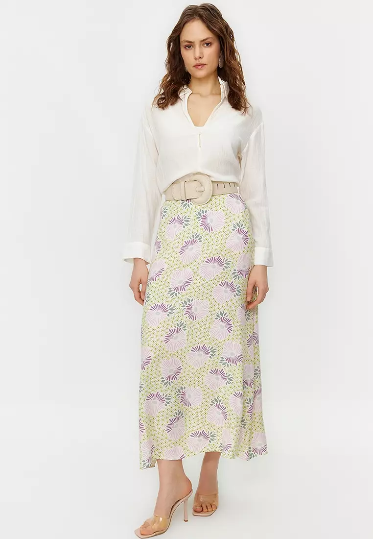 Printed Maxi Skirt