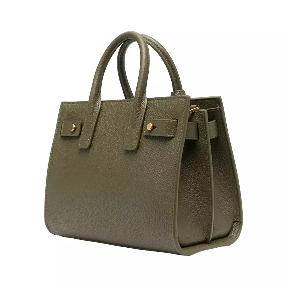 Saint Laurent Classic Sac De Jour Supple Nano Grained Leather Loden Green Ghw