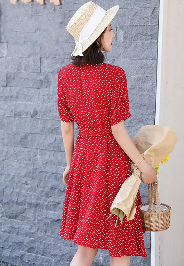 One Piece Floral Tuxedo One Piece Dress A22022539RD