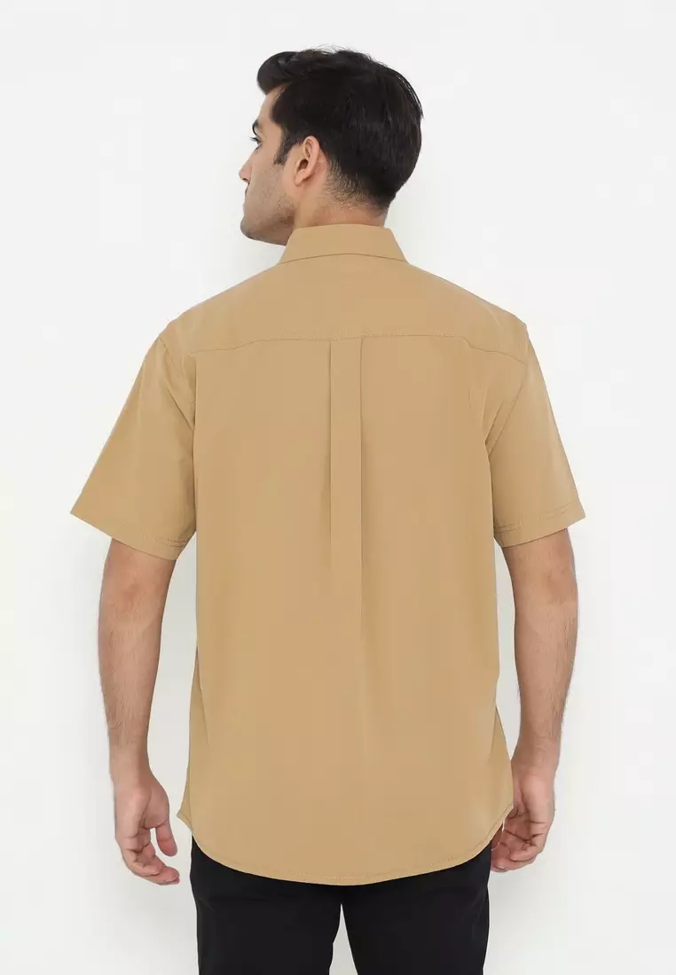 POLICE Kemeja Polos Cotton Regular Fit Pria