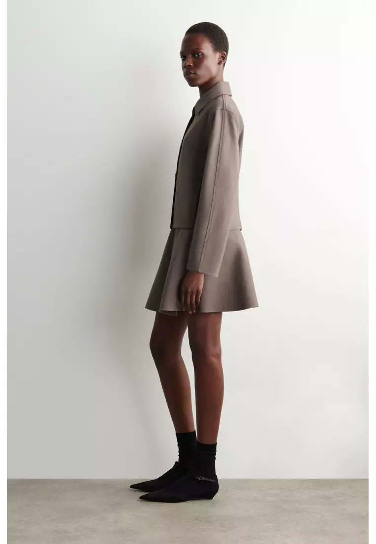 FLARED JERSEY MINI SKIRT