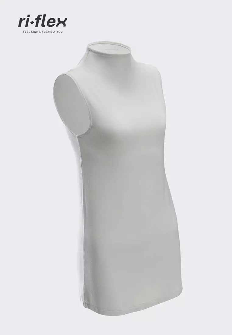 Ria Miranda Grey Comfy Sleeveless Top