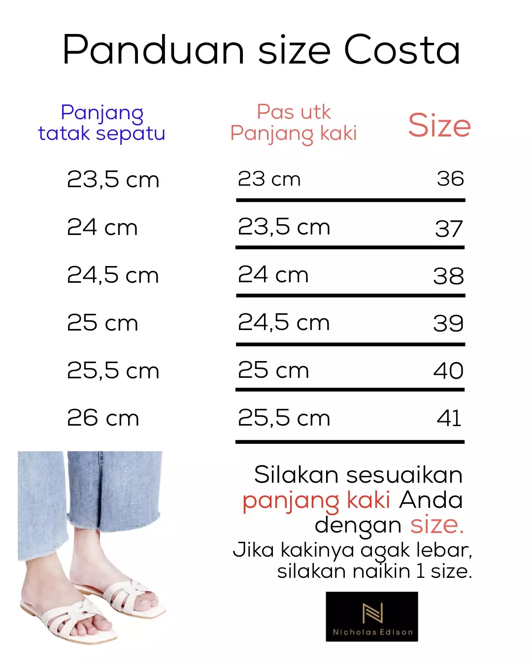 Nicholas Edison Sandal Costa Cream