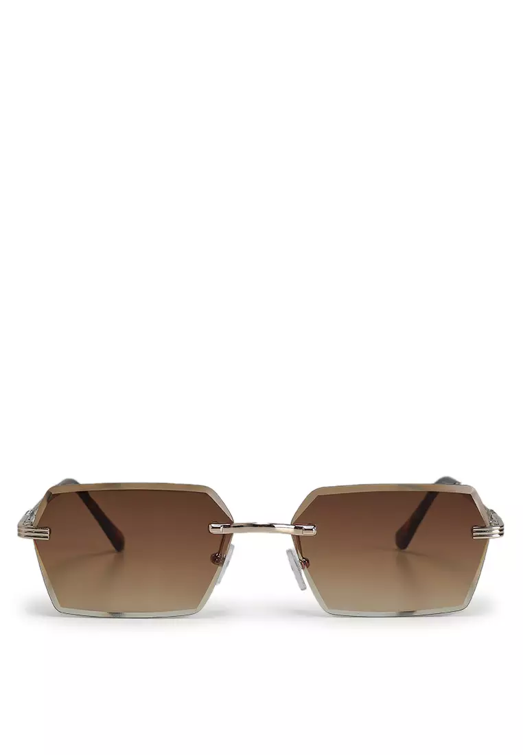 Kaaolle Rimless Rectangular Sunglasses