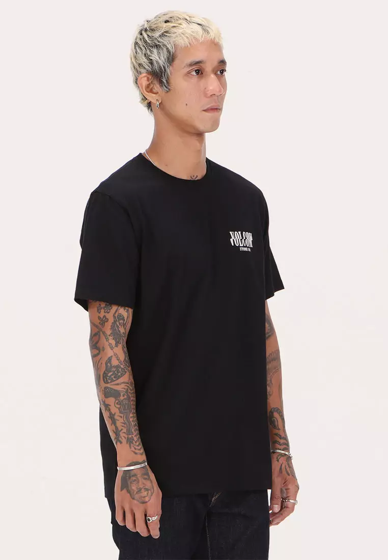MSF SCRAMBLED CHANNEL SHORT SLEEVE TEE BLK