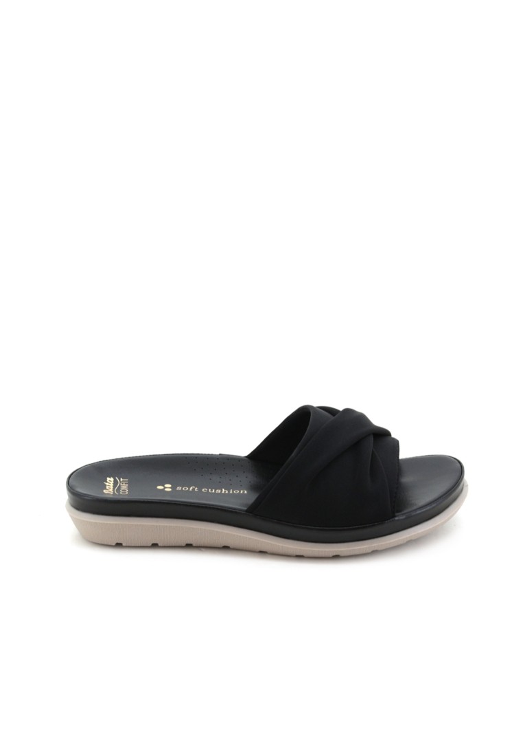 [Best Seller] BATA COMFIT Women Black Slip On Sandals - 5616308