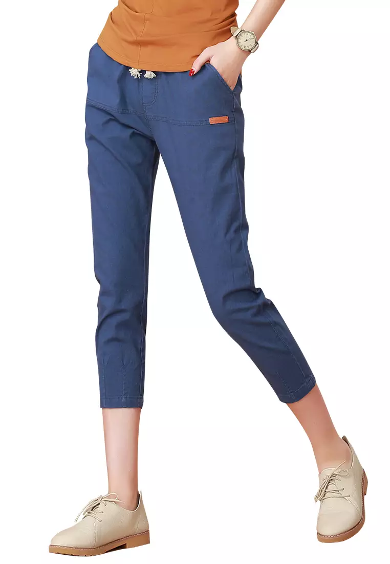 Buy A IN GIRLS New Casual Elastic Waist Pants 2023 Online ZALORA