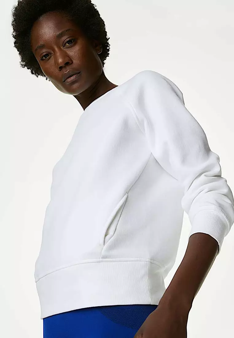 Cotton Rich Crew Neck Sweatshirt