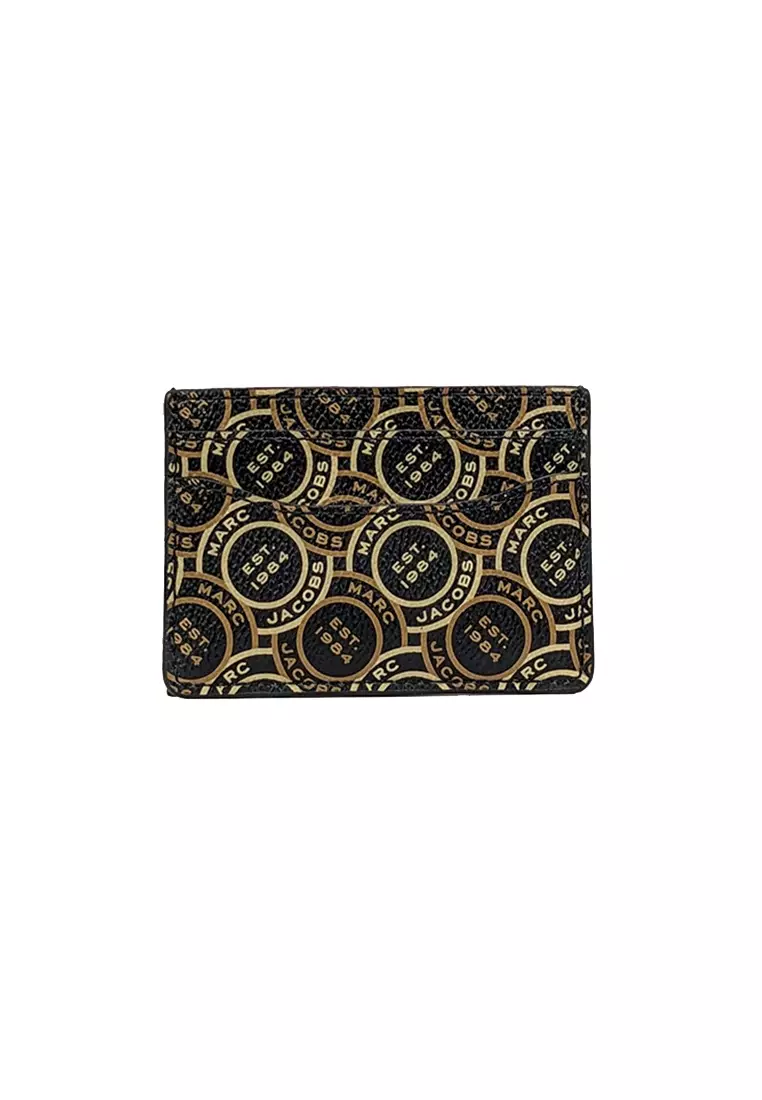 MJ Logo Printed Card Case Black Multi S104M12FA22
