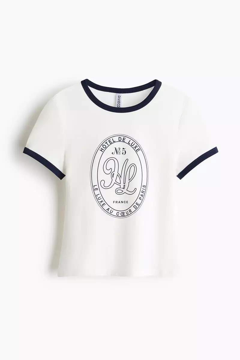 Fitted cotton T-shirt