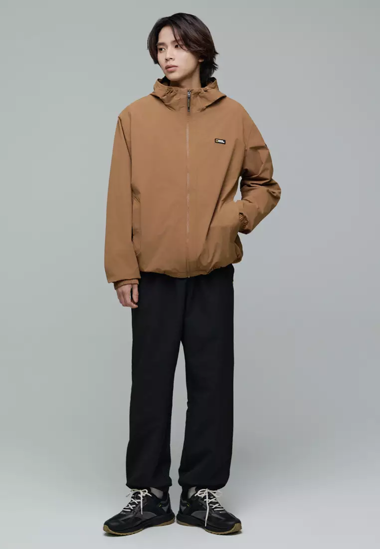 Unisex ARCHELON Woven Stretch Hooded Zip-Up Jacket