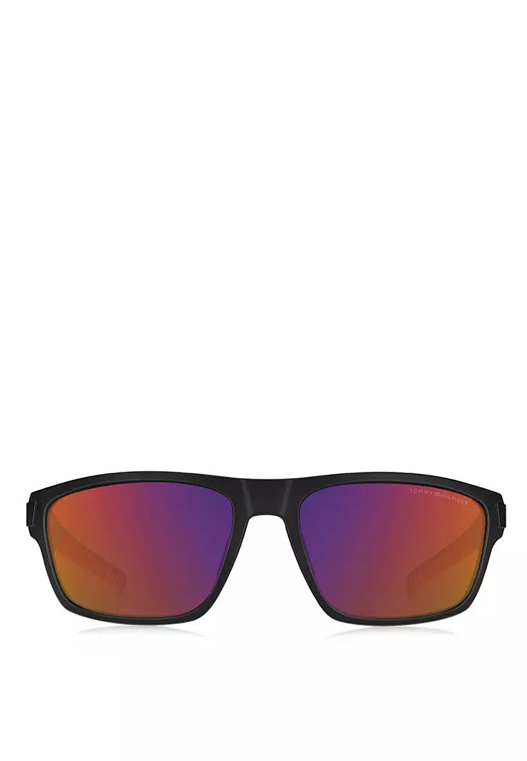 TOMMY HILFIGER Sunglasses  TH 1978/S-003-MI, Rectangle Shape with Black color