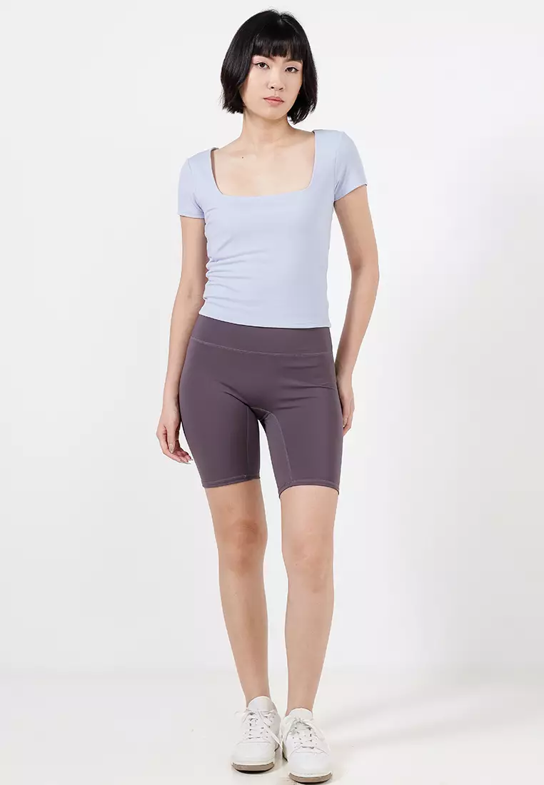 Ultra Soft Square Neck Fitted T-Shirt