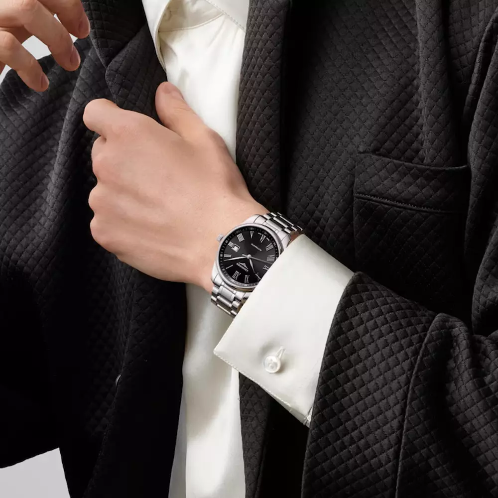 Master Collection 42 - L2.893.4.59.6 Roman Automatic Steel Black