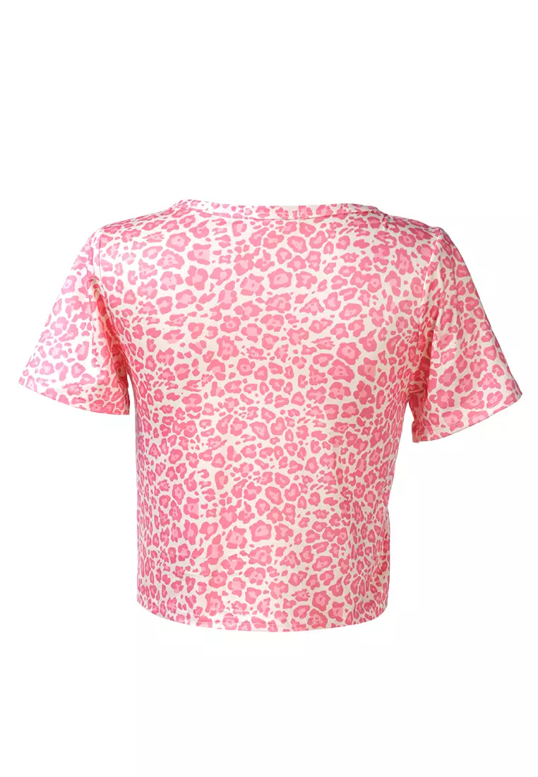 Blus Sablon Kancing Atas dalam Warna Pink