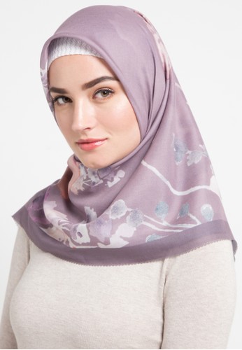 Jual Buttonscarves Asoka Square Voile Cotton In Brown Original