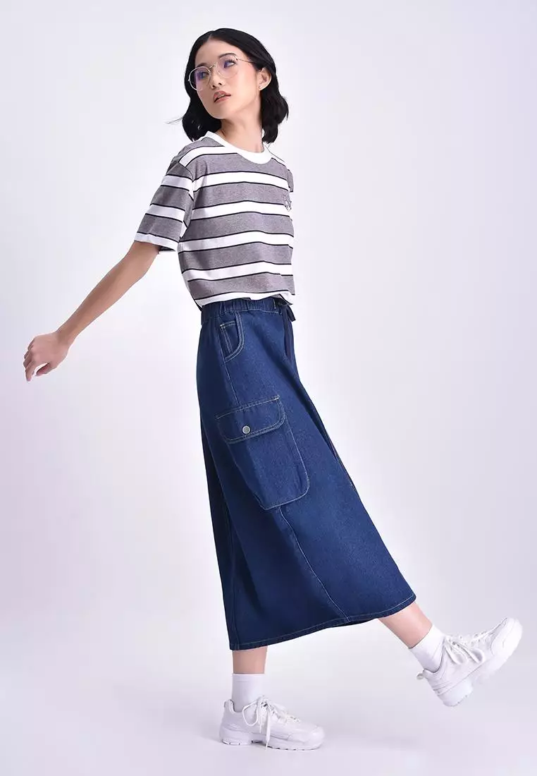Women's Maxi Denim Skirt