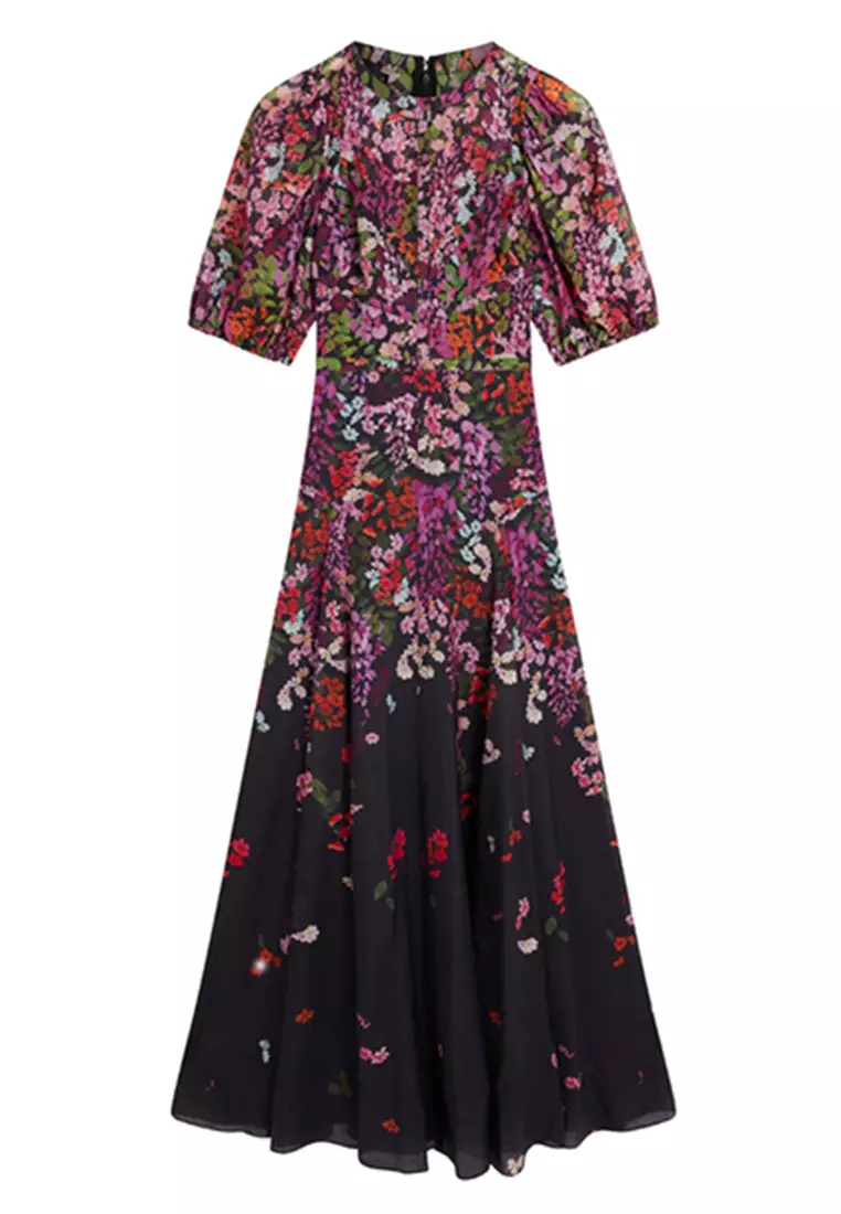 Buy TED BAKER Ted Baker ZAHHLA Printed Puff Sleeve Maxi