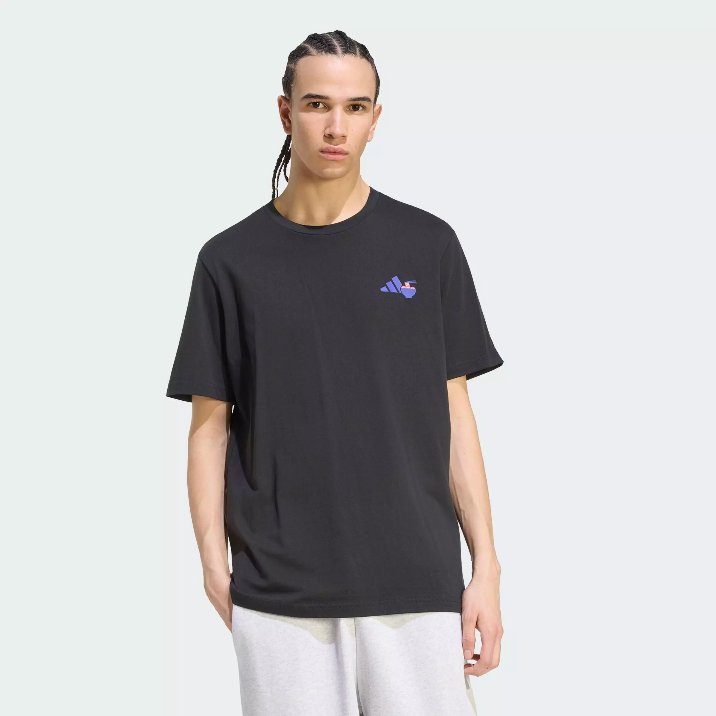 【Tyamusan0105】 Buy ADIDAS Lifestyle RAMEN GRAPHIC T-SHIRT Men Black KS5081 2026