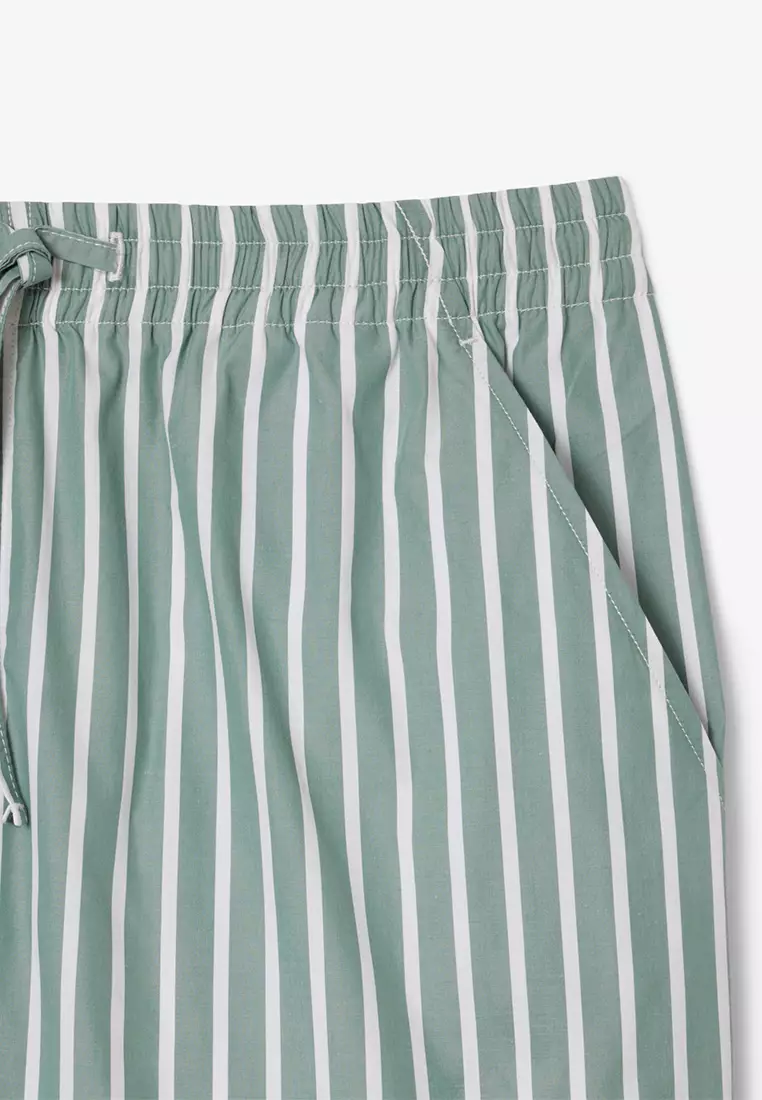 Relaxed Fit Striped Shorts