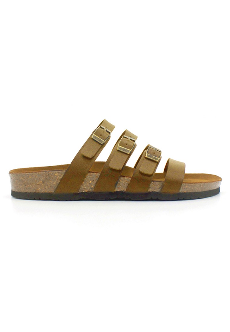 Kingston - Camel Leather Sandals & Flip Flops