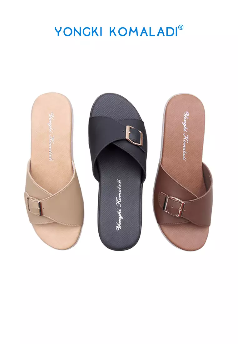[ ORIGINAL ] YONGKI KOMALADI WEDGES OL-DYT610-24 HITAM
