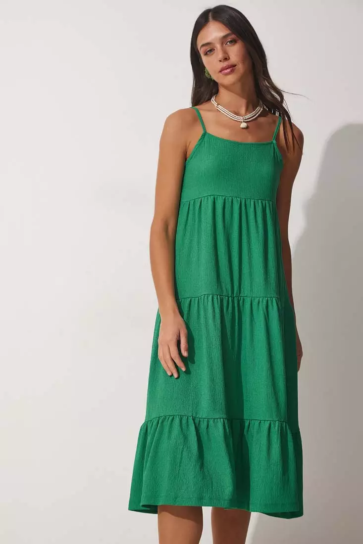 Strappy Tiered Dress