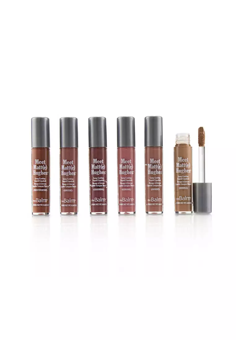 Thebalm - Meet Matt(E) Hughes 6 Mini Long Lasting Liquid Lipsticks Kit  - Nude 6x1.2ml/0.04oz
