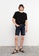 LC WAIKIKI blue Standard Fit Men's Denim Shorts 99B57AACAAD88FGS_4