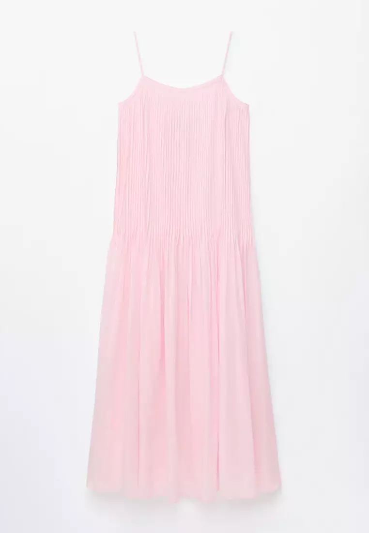 Pleated Bodice Maxi Dress