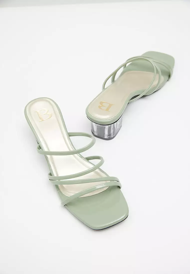 Sophie Ivanka Heels Strappy Green