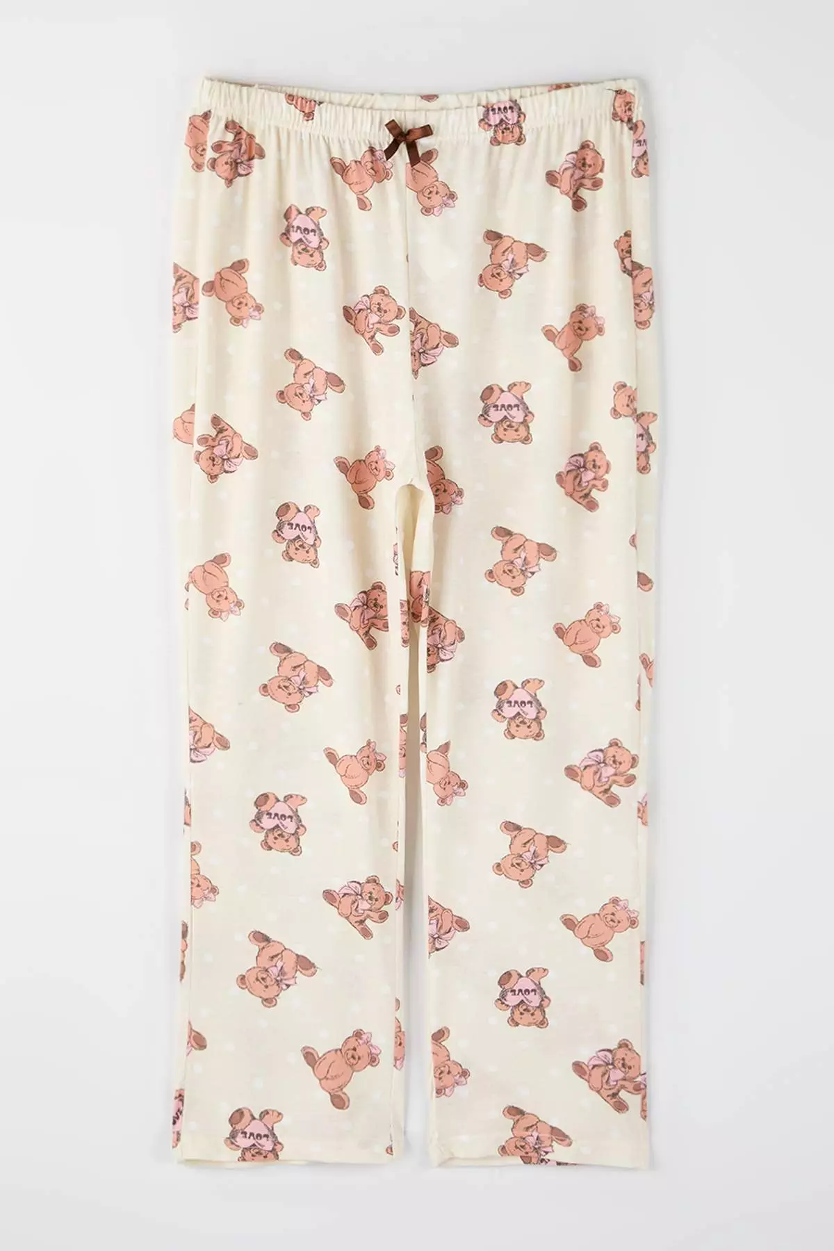 Ecru-Brown 2-Pack Knitted Pajama Bottoms Tbbaw26Ia00003