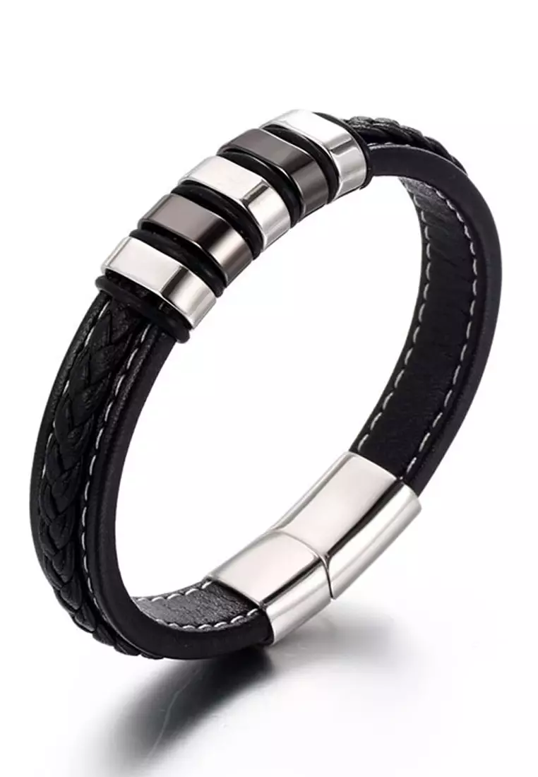 Buy Trendyshop Men's Leather Bracelet 2026 Online | ZALORA