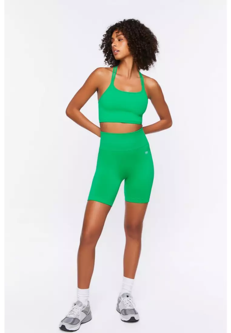 Neon biker best sale shorts forever 21