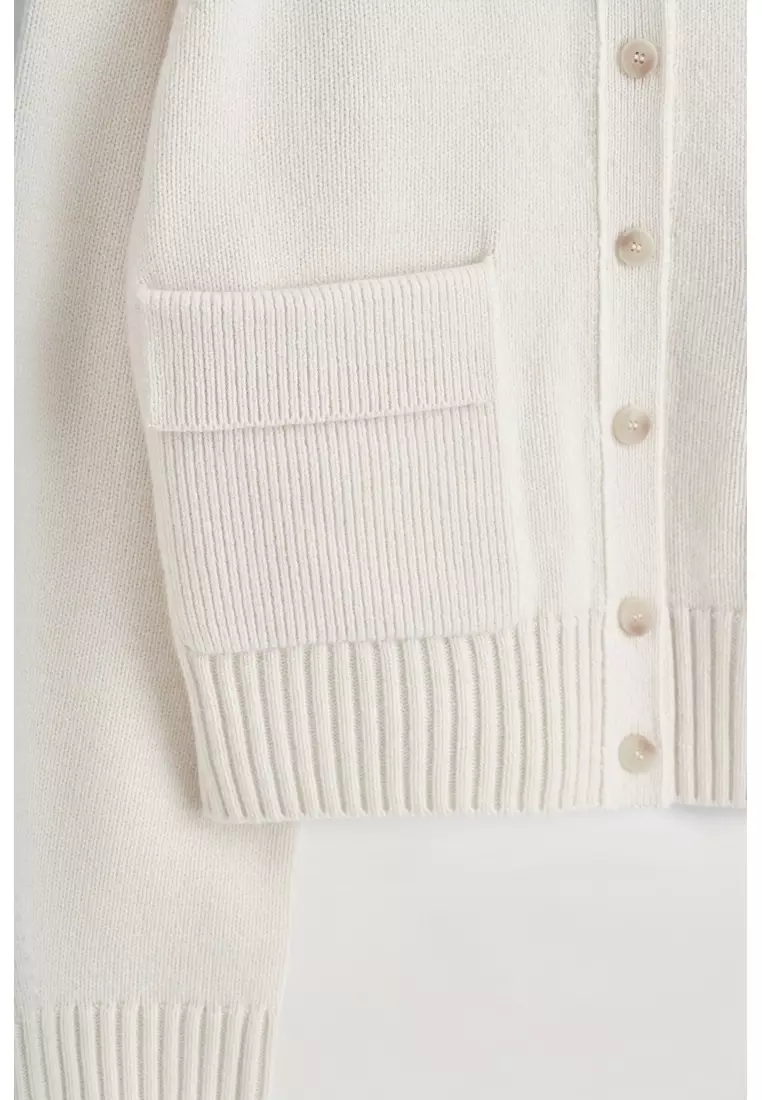 KNITTED MERINO WOOL BOMBER JACKET
