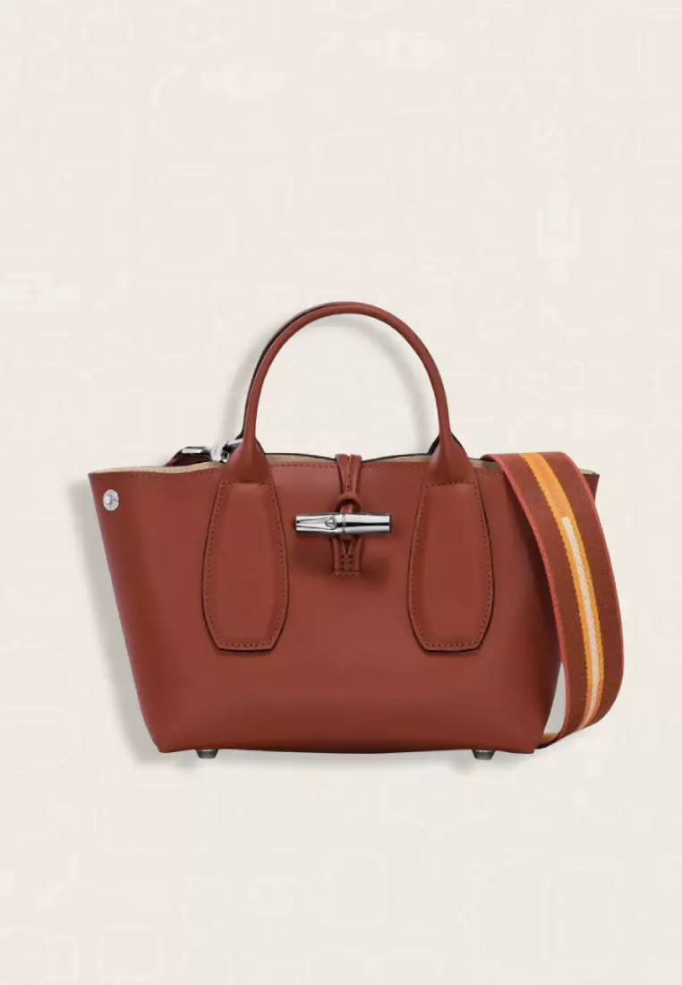 Longchamp Roseau Handbag S Mahogany