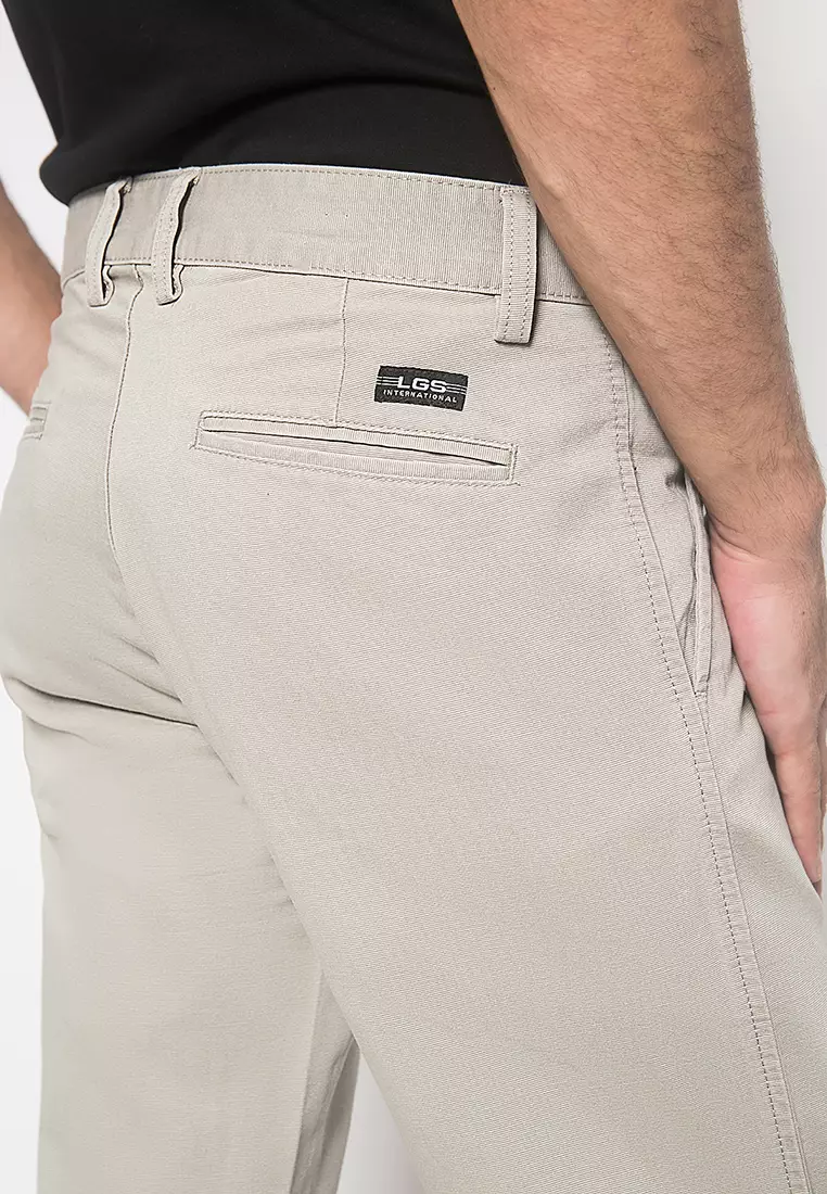 LGS - Celana Chinos Panjang Pria Warna Cream CCT.500.037.001.C